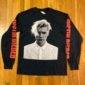 Justin Bieber Purpose Tour Long Sleeve T Shirt Small